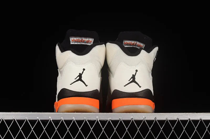 All categories Air Jordan Jordan series basketball shoes Air Jordan 5 Air Jordan 5 "Shattered Backboard" AJ5 Joe 5 white and orange buckle high top basketball shoes DC1060-100